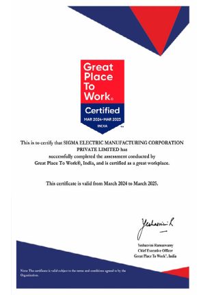 Sigma Engineered Solutions Wins Great Place To Work®, India Award!