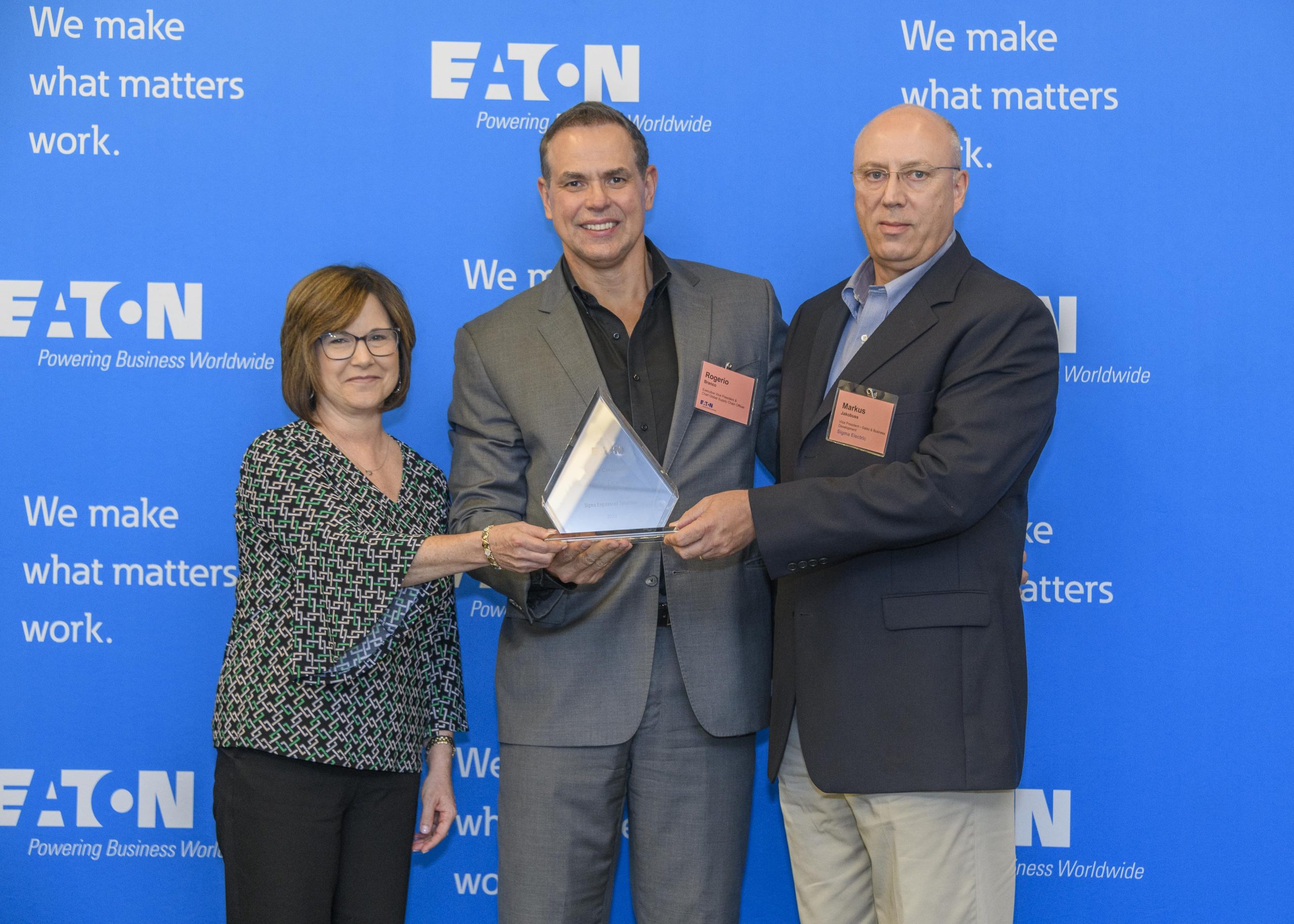 Sigma Engineered Solutions Wins Eaton’s Prestigious Supplier Excellence Award for Second Straight Year!