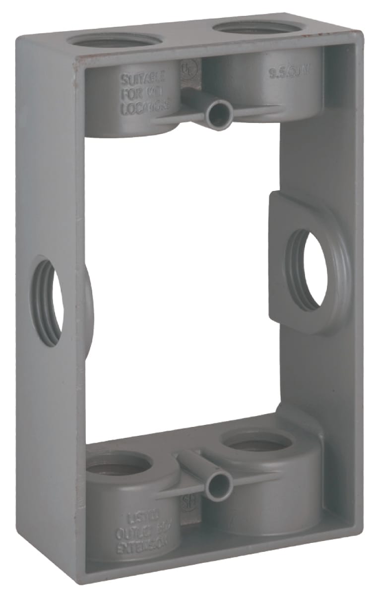 Sigma Weatherproof Outdoor Cover - 1-Gang Vertical Multi-Use GFCI Outlet Cover White